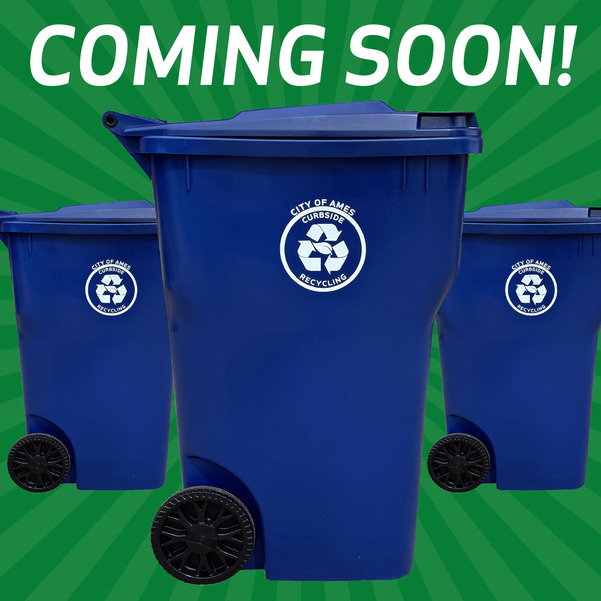 Blues bins in a row
