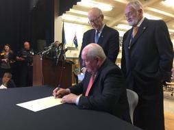 Sonny Perdue Signing Proclamation