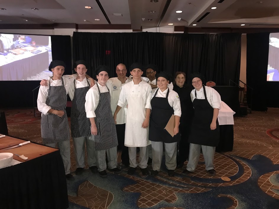 Chef Andres and DM Central Campus Culinary students