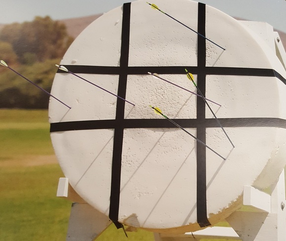 Tic Tac Toe Archery Target