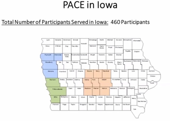 PACE Counties Served in Iowa