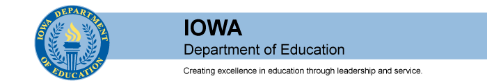 Iowa Department of Education Banner