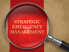 Words strategic emergency management viewed through a magnifying glass