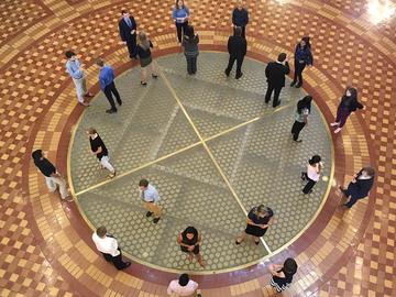 SIYAC Members Standing in Capitol Rotunda