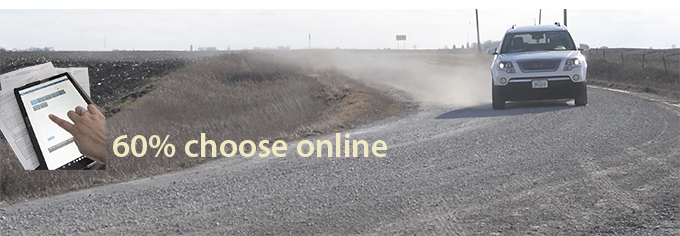 60 percent choose online eMMP