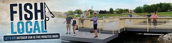 A family fishing off a dock.