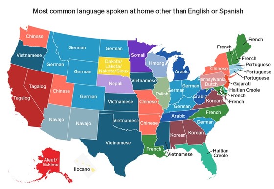 US language map