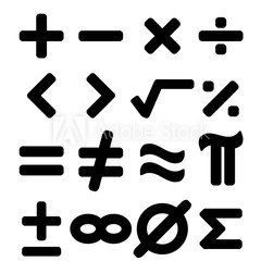 Math symbols