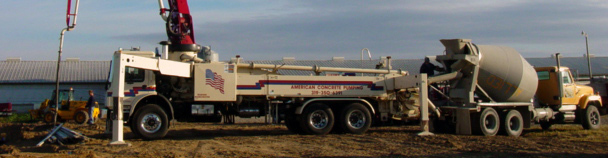 Concrete pouring at animal feeding site. 