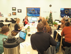 Teachers learn about work-based learning.