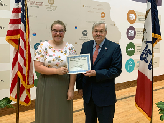 Abigail Kelly and Terry Branstad