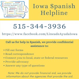 Iowa Spanish Helpline