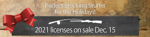 2021 licenses on sale Dec. 15