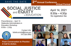 Social Justice and Equity Conference Save the Date graphic