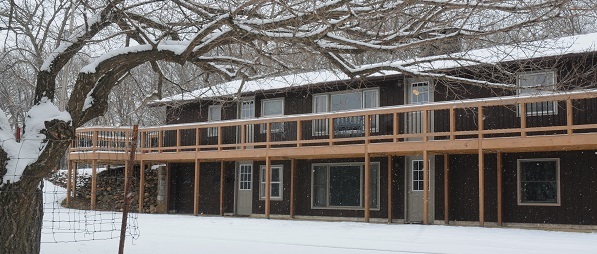 Sherburne house in winter