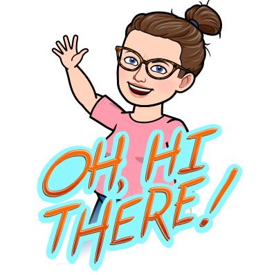 emoji of a white woman waving with the words "oh hi there" on it