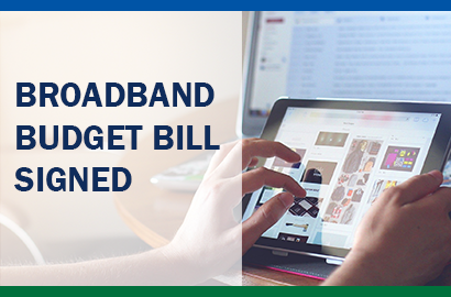 broadband budget bill signed