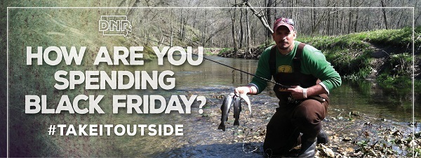 A man fishing in a northeast Iowa trout stream.