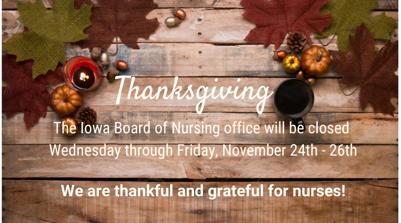 Thanksgiving Day Holiday closure notice
