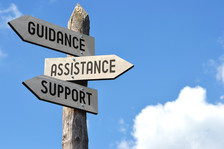 Guidance, Assistance, Support sign