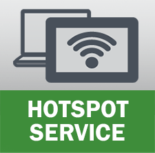 hotspot icon with laptop and wifi symbol