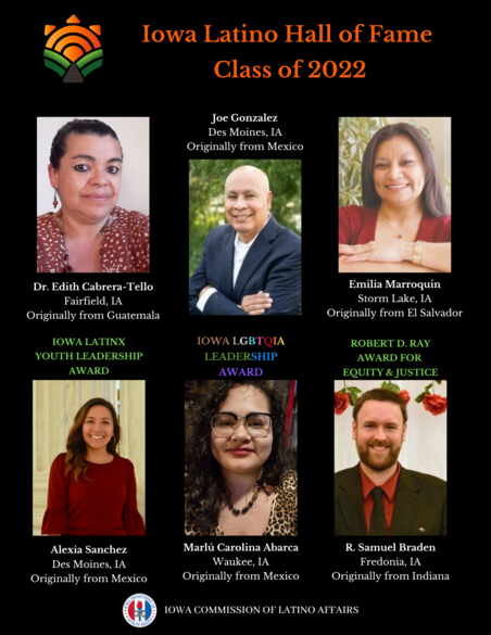 2022 Iowa Latino Hall of Fame