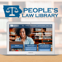 People's Law Library of Iowa Graphic