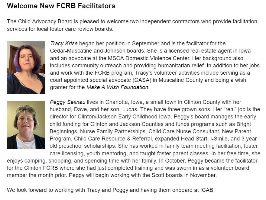 FCRB Facilitators