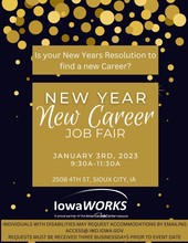 New Year New Job flyer
