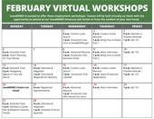 Feb Workshop schedul