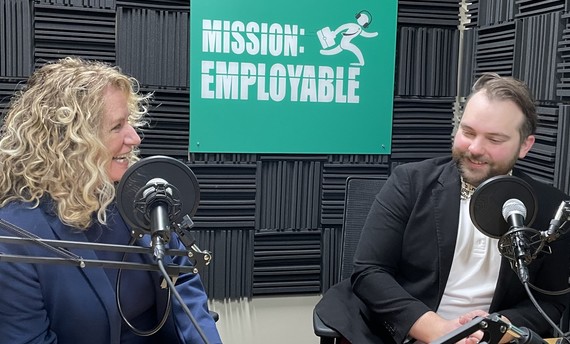 Leggett & Oldach in podcast studio