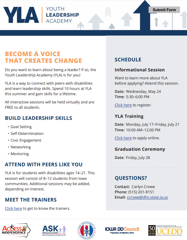 Youth Leadership Academy Application Available 