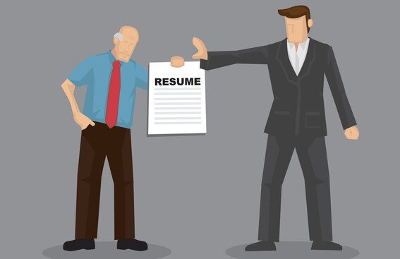 Navigating Ageism resume illustration