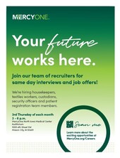 MercyOne Standing Interviews flyer