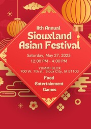 Siouxland Asian Festival Flyer