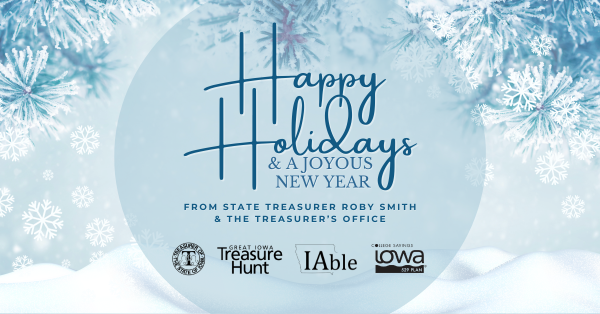 Happy Holidays & A Joyous New Year From State Treasurer Roby Smith