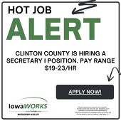 Clinton County secretary job