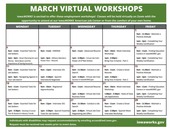 March Virtual Workshops