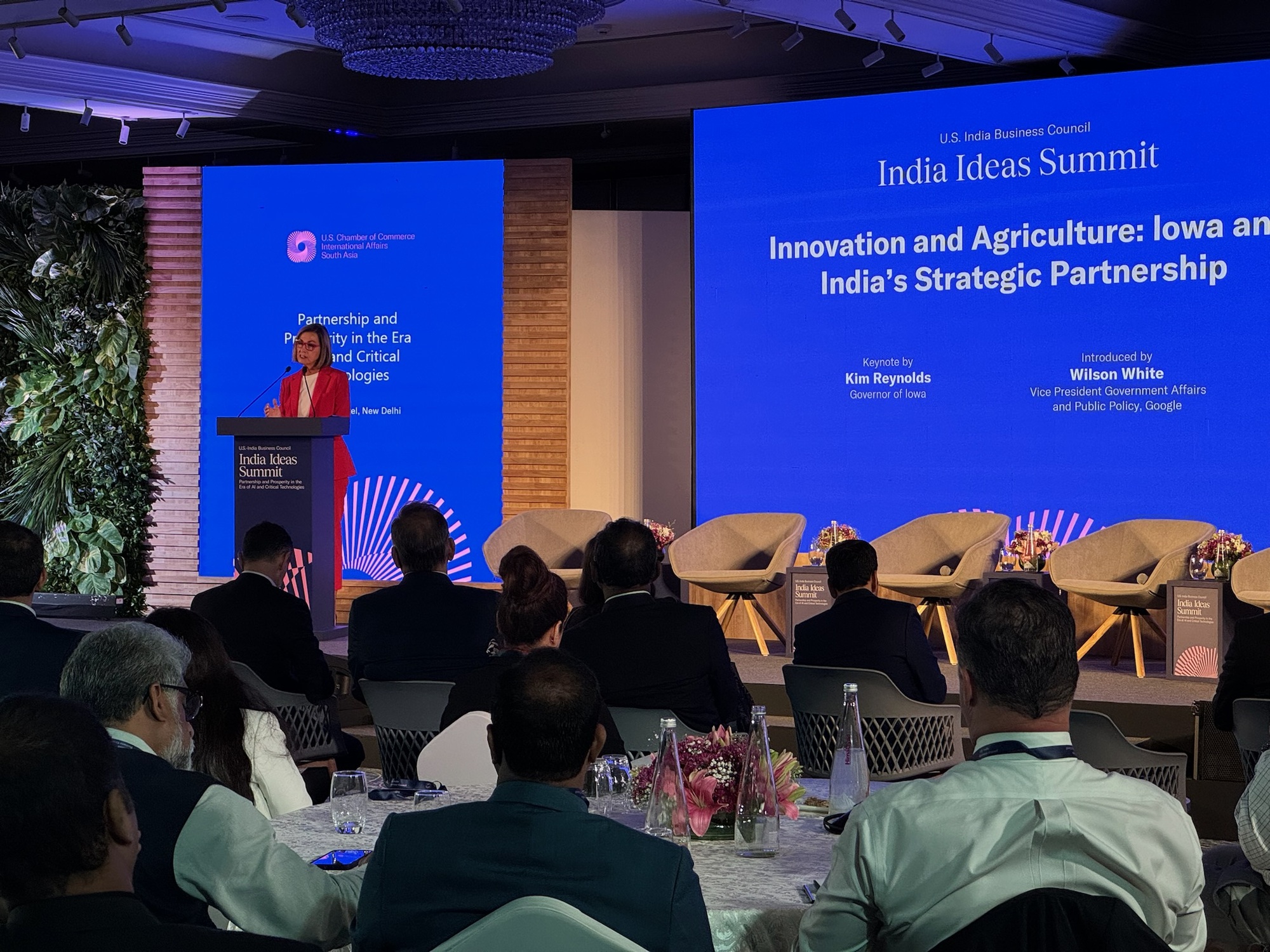 Gov. Reynolds gives keynote speech at USIBC India Ideas Summit