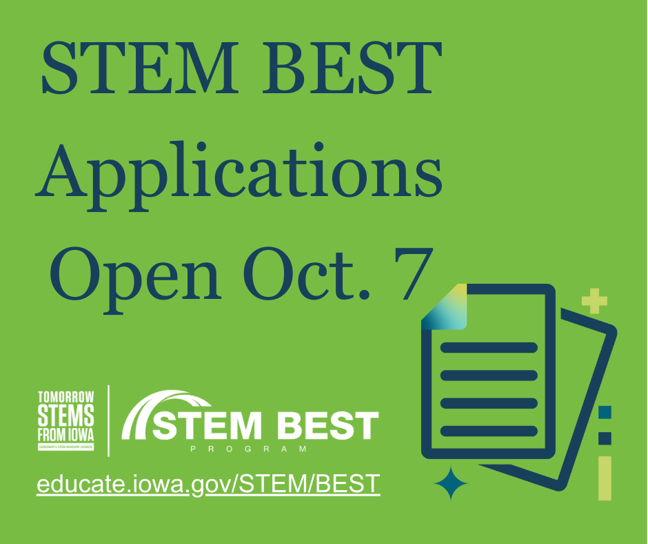 STEM BEST Applications Open on October 7