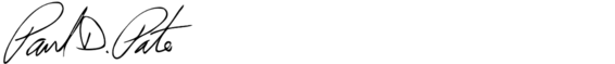Paul D. Pate signature 