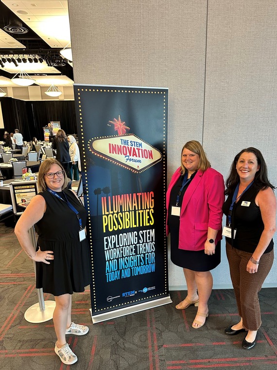 Mauree Haage, Hannah Vogler and Kelly Gaier Evans co-led a facilitated discussion session called STEM Network Influence on State Policy.