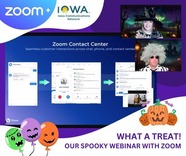 Screenshot of the Halloween Zoom Webinar