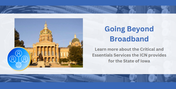 Critical Infrastructure Infographic with a photo of the Iowa State Captiol