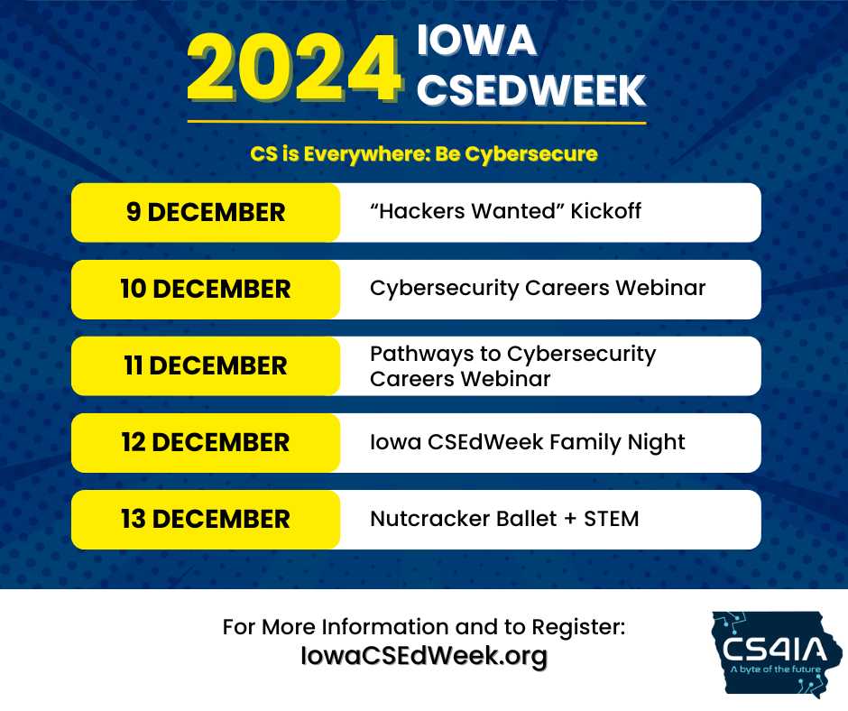 CSEdWeek is Dec. 9 to 15, 2024.