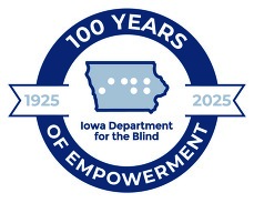 Iowa Department for the Blind Centennial Logo