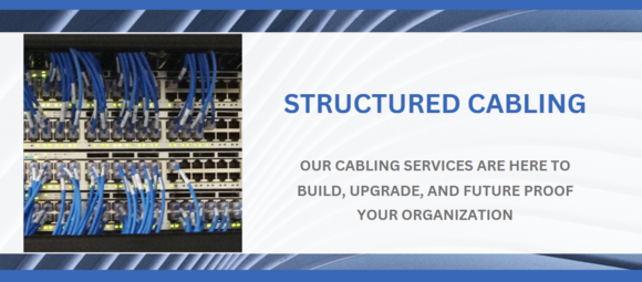 several organized cables in a data closet
