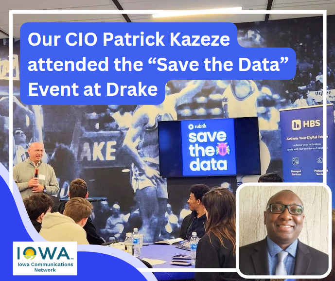 Patrick Kazeze at Drake University's Save the Data