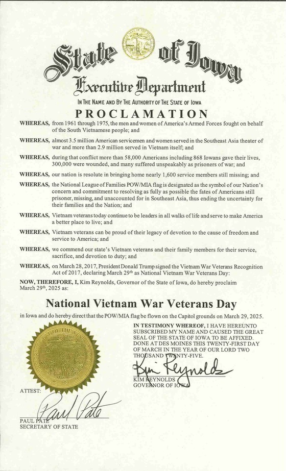 20250321 Governor's Proclamation