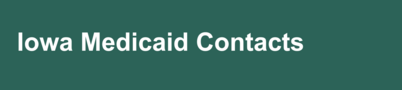 Iowa Medicaid Contacts 